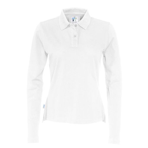 Ladies' polo shirt long sleeves - Image 2